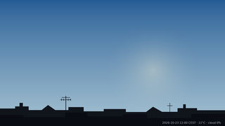 Sky over Warsaw on 23 October 2026