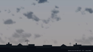 Sky over Warsaw, 25 October 2026 at 07:00 CET