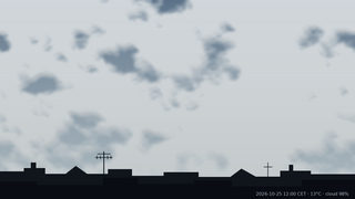 Sky over Warsaw on 25 October 2026