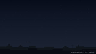Sky over Warsaw, 27 October 2026 at 01:00 CET