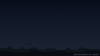 Sky over Warsaw, 27 October 2026 at 02:00 CET