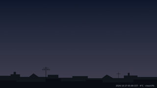 Sky over Warsaw, 27 October 2026 at 05:00 CET