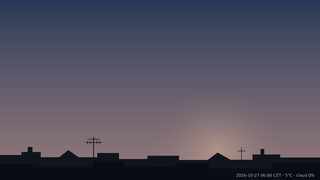 Sky over Warsaw, 27 October 2026 at 06:00 CET