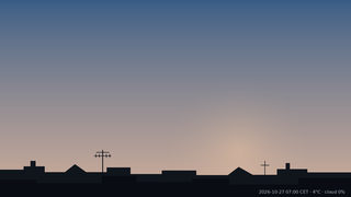 Sky over Warsaw, 27 October 2026 at 07:00 CET