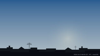 Sky over Warsaw, 27 October 2026 at 08:00 CET