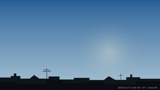 Sky over Warsaw on 27 October 2026